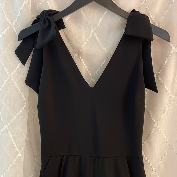Love…ady Black Bow-strap Jumpsuits Size Small - Picture 3 of 8